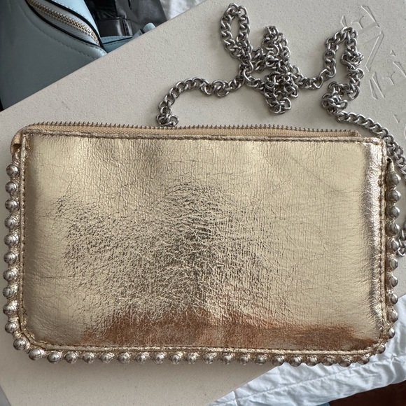 Zara Handbags - Zara bag on chain gold w/silver detail